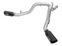 aFe - aFe 49-04080-B aFe Atlas Exhaust 4in Dual DPF-Back Al Steel w/ Black Tips 16-17 GM Diesel Truck V8-6.6L (td) LML - Image 2