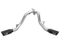 aFe - aFe 49-04080-B aFe Atlas Exhaust 4in Dual DPF-Back Al Steel w/ Black Tips 16-17 GM Diesel Truck V8-6.6L (td) LML - Image 5