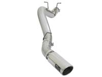 aFe - aFe 49-04085-P aFe ATLAS 5in DPF-Back Aluminized Steel Exhaust System w/Polished Tips 2017 GM Duramax 6.6L (td) L5P - Image 1