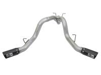 aFe - aFe 49-04086-B aFe ATLAS 4in DPF-Back Alum Steel Exhaust System w/Dual Exit Black Tip 2017 GM Duramax 6.6L (td) - Image 6