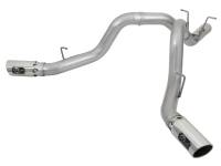 aFe - aFe 49-04086-P aFe ATLAS 4in DPF-Back Alum Steel Exhaust System w/Dual Exit Polished Tip 2017 GM Duramax 6.6L (td) - Image 1