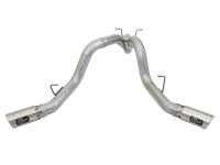 aFe - aFe 49-04086-P aFe ATLAS 4in DPF-Back Alum Steel Exhaust System w/Dual Exit Polished Tip 2017 GM Duramax 6.6L (td) - Image 4
