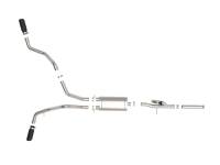 aFe - aFe 49-34131-B aFe Gemini XV 3in 304 SS Cat-Back Exhaust 09-18 GM Trucks V6-4.3/V8-4.8/5.3L w/ Black Tips - Image 4