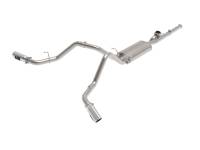 aFe - aFe 49-34131-P aFe Gemini XV Cat-Back Exhaust System GM Trucks 09-18 V6-4.3/V8-4.8/5.3L- Cut-Out Polished - Image 1