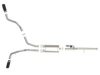 aFe - aFe 49-34132-B aFe Gemini XV 3in 304 SS Cat-Back Exhaust w/ Cutout 14-19 GM Trucks 4.3L/5.3L w/ Black Tips - Image 5