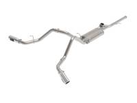 aFe - aFe 49-34132-P aFe Gemini XV 3in 304SS CB Exhaust w/ Cutout 14-19 GM Trucks 4.3/5.3L w/ Pol Tips - CrewCab/Extended - Image 1