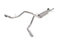 aFe - aFe 49-34133-P aFe Gemini XV Cat-Back Exhaust System GM Trucks 09-18 V6-4.3/V8-4.8/5.3L- Cut-Out Polished - Image 1