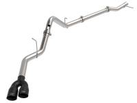 aFe - aFe 49-34145-B aFe Rebel XD Series 3 IN 304SS DPF-Back 23-24 GM Trucks L6-3.0L (td) LZ0- Dual Black Tip - Image 1