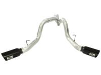 aFe - aFe 49-44043-B aFe MachForce XP Exhaust 4inch DP-Back All SS 2011-14 GM Diesel Trucks V8-6.6L LML Black Tips - Image 6