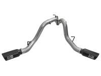 aFe - aFe 49-44080-B aFe LARGE Bore HD 4in Dual DPF-Back SS Exhaust w/Black Tip 16-17 GM Diesel Truck V8-6.6L (td) LML - Image 5