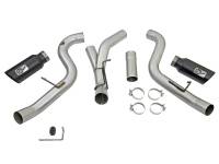 aFe - aFe 49-44080-B aFe LARGE Bore HD 4in Dual DPF-Back SS Exhaust w/Black Tip 16-17 GM Diesel Truck V8-6.6L (td) LML - Image 6