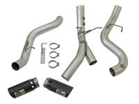 aFe - aFe 49-44086-B aFe LARGE BORE-HD 4in 409-SS DPF-Back Exhaust w/Dual Black Tips 2017 GM Duramax V8-6.6L (td) L5P - Image 6