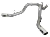 aFe - aFe 49-44086-P aFe Large Bore-HD 4in 409-SS DPF-Back Exhaust w/Dual Polished Tips 2017 GM Duramax V8-6.6L (td) L5P - Image 1
