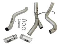 aFe - aFe 49-44086-P aFe Large Bore-HD 4in 409-SS DPF-Back Exhaust w/Dual Polished Tips 2017 GM Duramax V8-6.6L (td) L5P - Image 6