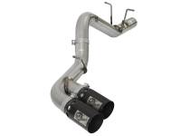 aFe - aFe 49-44089-B aFe Victory Series 4in 409-SS DPF-Back Exhaust w/ Dual Black Tips 2017 GM Duramax V8-6.6L(td) L5P - Image 1