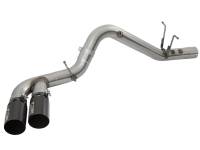 aFe - aFe 49-44089-B aFe Victory Series 4in 409-SS DPF-Back Exhaust w/ Dual Black Tips 2017 GM Duramax V8-6.6L(td) L5P - Image 2
