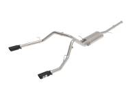 aFe - aFe 49-44135-B aFe Apollo GT Series Cat-Back Exhaust GM Trucks 09-18 V6-4.3L/V8-4.8/5.3L-Dual Rear Exit Black Tips - Image 1