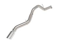 aFe - aFe 49-44147-P aFe Large Bore-HD 5in 409SS DPF-Back Exhaust System w/Pol Tip 24-25 GM Diesel Trucks V8-6.6L(td) L5P - Image 1