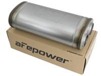 aFe - aFe 49M00033 aFe MACH Force-Xp Muffler 2-1/2 IN ID Offset/Dual x 18 IN L x 8 IN W x 5 IN H - Oval Body - Image 1