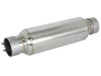 aFe - aFe 49M10003 aFe MACH Force-Xp Resonator 2-1/2 IN Inlet/Outlet x 4 IN Dia. x 12 IN Body x 15 IN Overall Length - Image 1