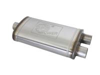 aFe - aFe 49M30015 aFe MACH Force-Xp Muffler 3 IN ID Center/Dual-Outlet x 11 IN W x 6 IN H x 22 IN L - Oval Body - Image 1