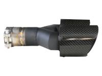 aFe - aFe 49T25480-C121 aFe Takeda 2.5in 304 Stainless Steel Clamp-on Exhaust Tip Passenger Side 2.5in Inlet 4inDual-Carbon - Image 2