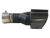 aFe - aFe 49T25480-C122 aFe Takeda 2.5in 304 Stainless Steel Clamp-on Exhaust Tip Driver side 2.5in Inlet 4in Dual-Carbon - Image 2