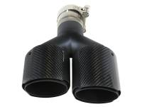 aFe - aFe 49T25480-C122 aFe Takeda 2.5in 304 Stainless Steel Clamp-on Exhaust Tip Driver side 2.5in Inlet 4in Dual-Carbon - Image 3