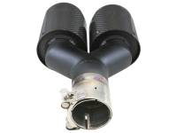 aFe - aFe 49T25480-C122 aFe Takeda 2.5in 304 Stainless Steel Clamp-on Exhaust Tip Driver side 2.5in Inlet 4in Dual-Carbon - Image 4