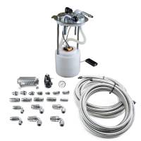 DeatschWerks - DeatschWerks 9-401-601-7015 DeatschWerks 05-19 Yukon/Tahoe/Suburban DW400 Pump Module and Return SS CPE Plumbing Kit - Image 1