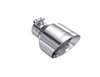 MBRP - MBRP pT5203 MBRP T304 SS Tip 2.5in ID, 5in OD Out, 8in Length, Angle Cut, Dual Wall - Image 1