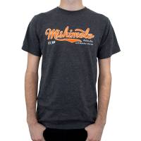 Mishimoto - Mishimoto MMAPL-SCRIPT-GYXL Mishimoto Mens Athletic Script Gray T-Shirt - X Large - Image 1