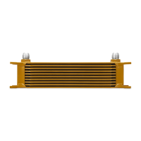 Mishimoto - Mishimoto MMOC-10G Mishimoto Universal 10 Row Oil Cooler - Gold - Image 7