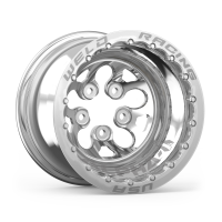 Weld - Weld 83P-512206MP Weld Alpha-1 15x12 / 5x4.5 BP / 3in BS Polished Wheel - Polished Double Beadlock MT - Image 2