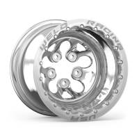 Weld - Weld 83P-512210MP Weld Alpha-1 15x12 / 5x4.5 BP / 5in BS Polished Wheel - Polished Double Beadlock MT - Image 1