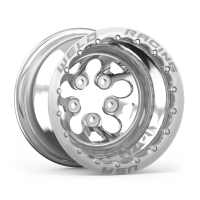 Weld - Weld 83P-512276MP Weld Alpha-1 15x12 / 5x4.75 BP / 3in. BS Polished Wheel - Polished Double Beadlock MT - Image 2